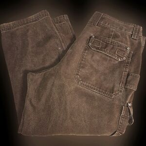 Duluth Trading Men's Brown Cargo Workwear pants Short 38x28